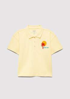 Mavi Sarı Polo Çocuk Tişört 7610335-89143 