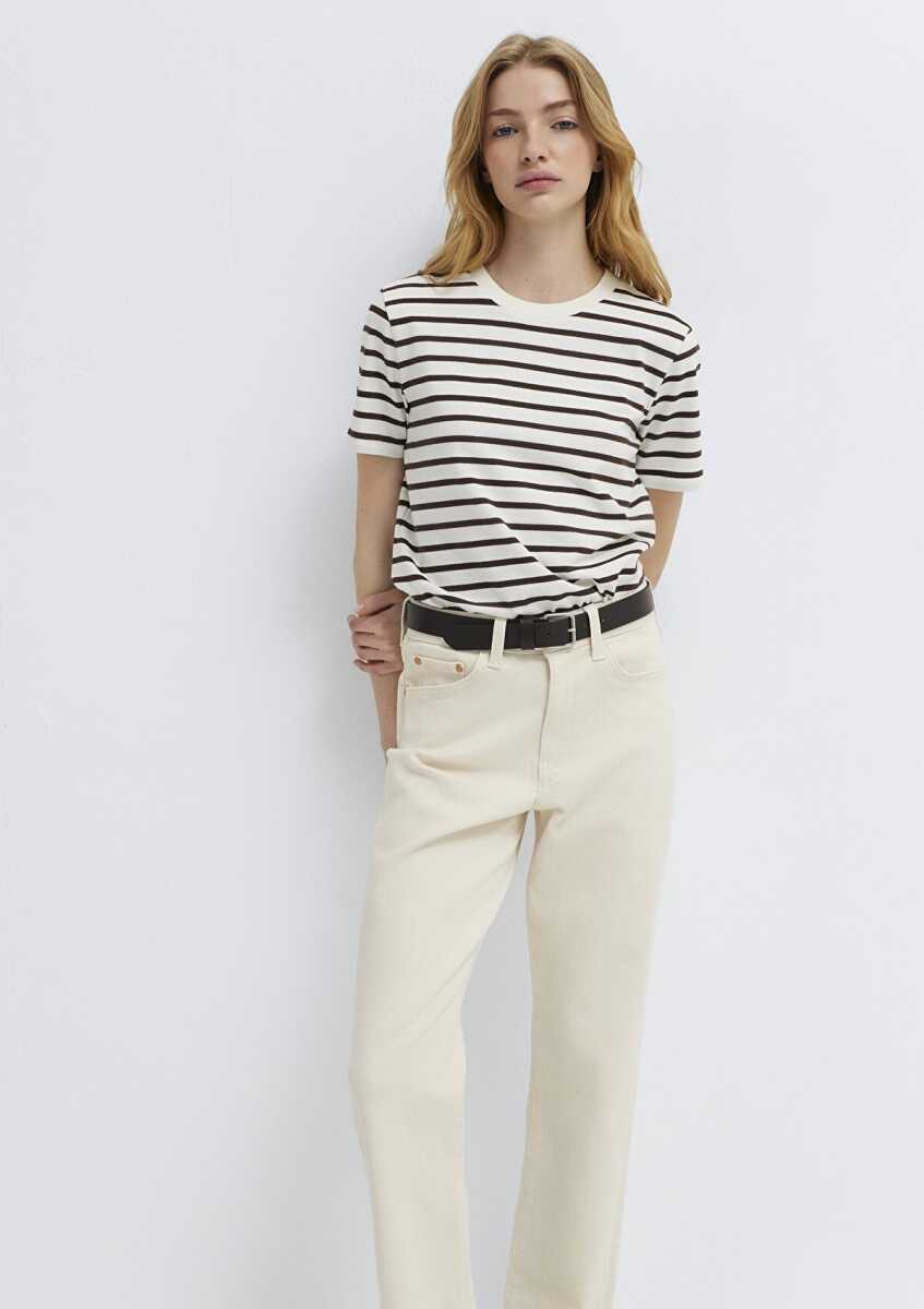 Mavi Scobby Doo Baskılı Kahverengi Kadın Polo Tişört 1614216-86687