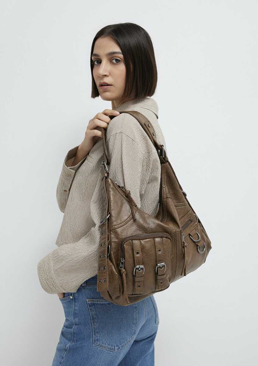 Mavi Shoulder Kahverengi Kadın Çanta 1913730-26823 - Mavi