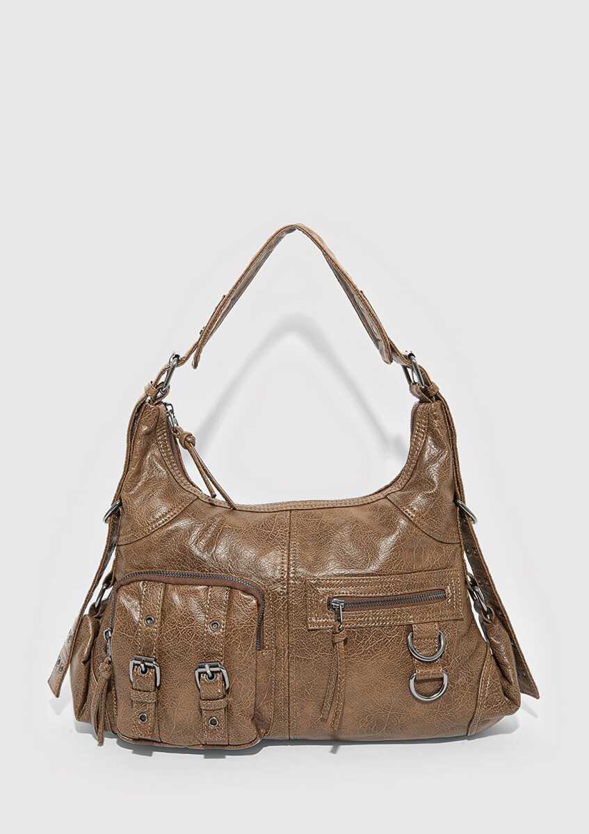 Mavi Shoulder Kahverengi Kadın Çanta 1913730-26823 - Mavi (1)