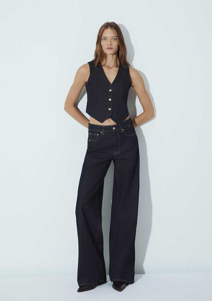Mavi Siena Iconic Rinse Wide Leg Yüksel Bel Kadın Jean Pantolon 1010763-90994 - 2