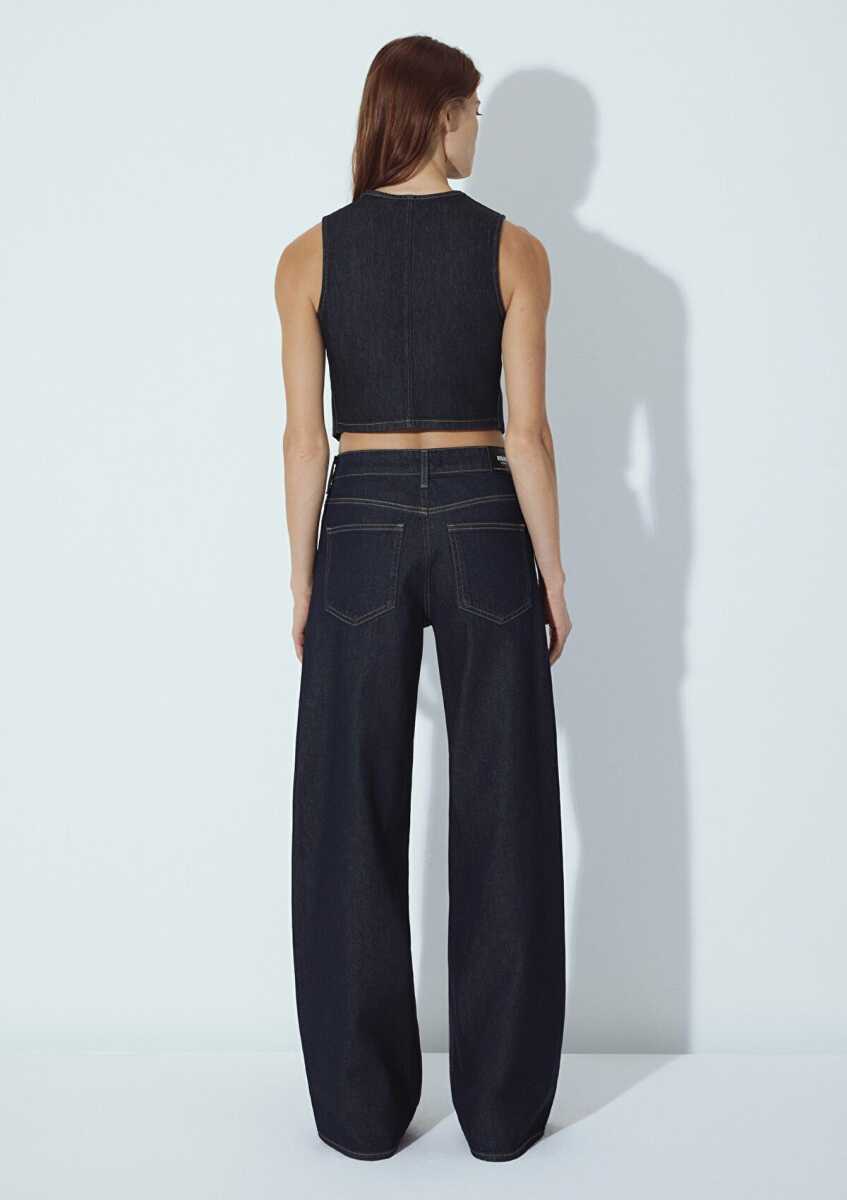Mavi Siena Iconic Rinse Wide Leg Yüksel Bel Kadın Jean Pantolon 1010763-90994 - 4