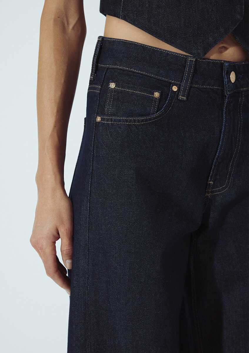 Mavi Siena Iconic Rinse Wide Leg Yüksel Bel Kadın Jean Pantolon 1010763-90994 - 6