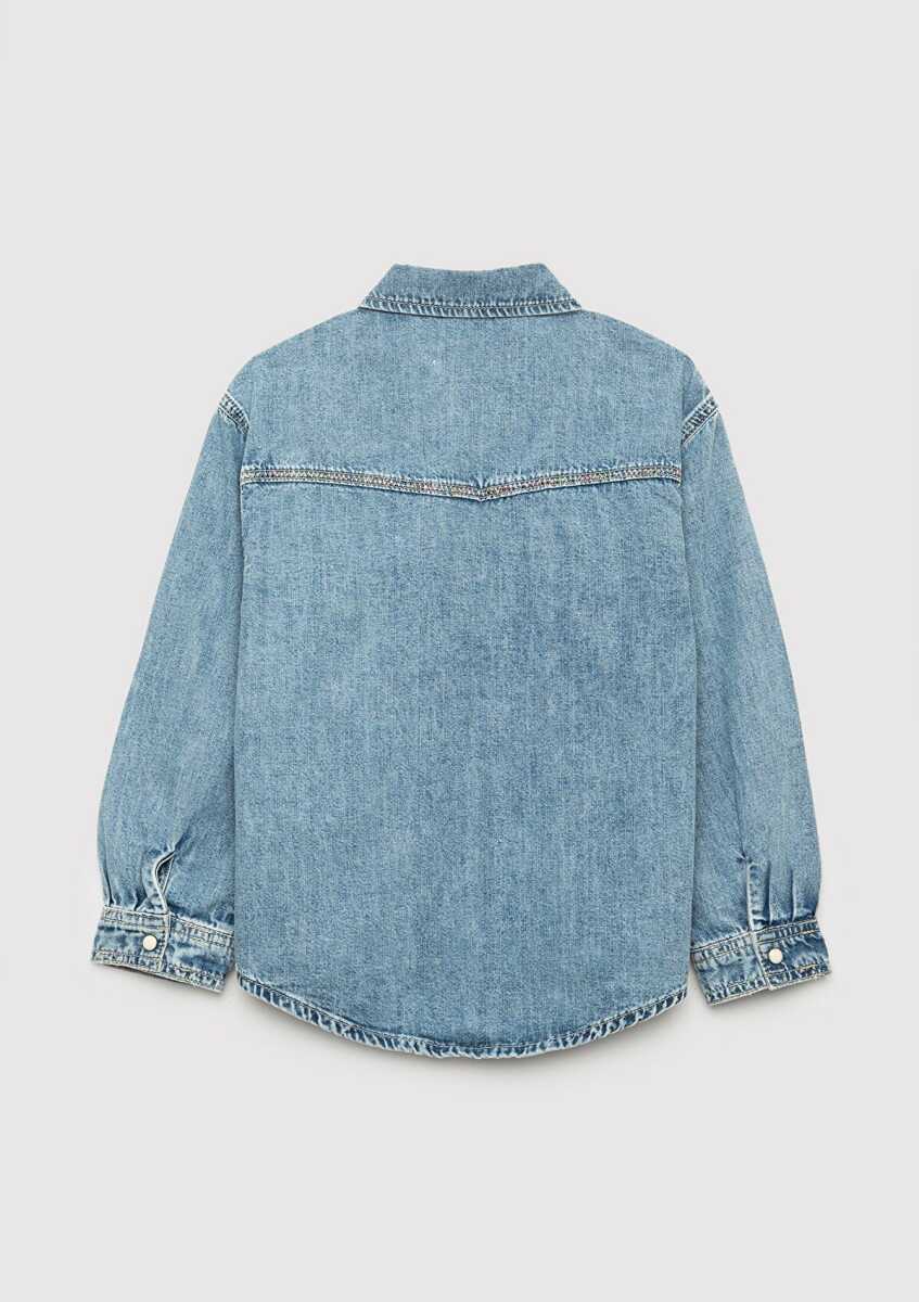 Mavi Sımba Denim Çocuk Jean Gömlek 6217002-A2948 (1)