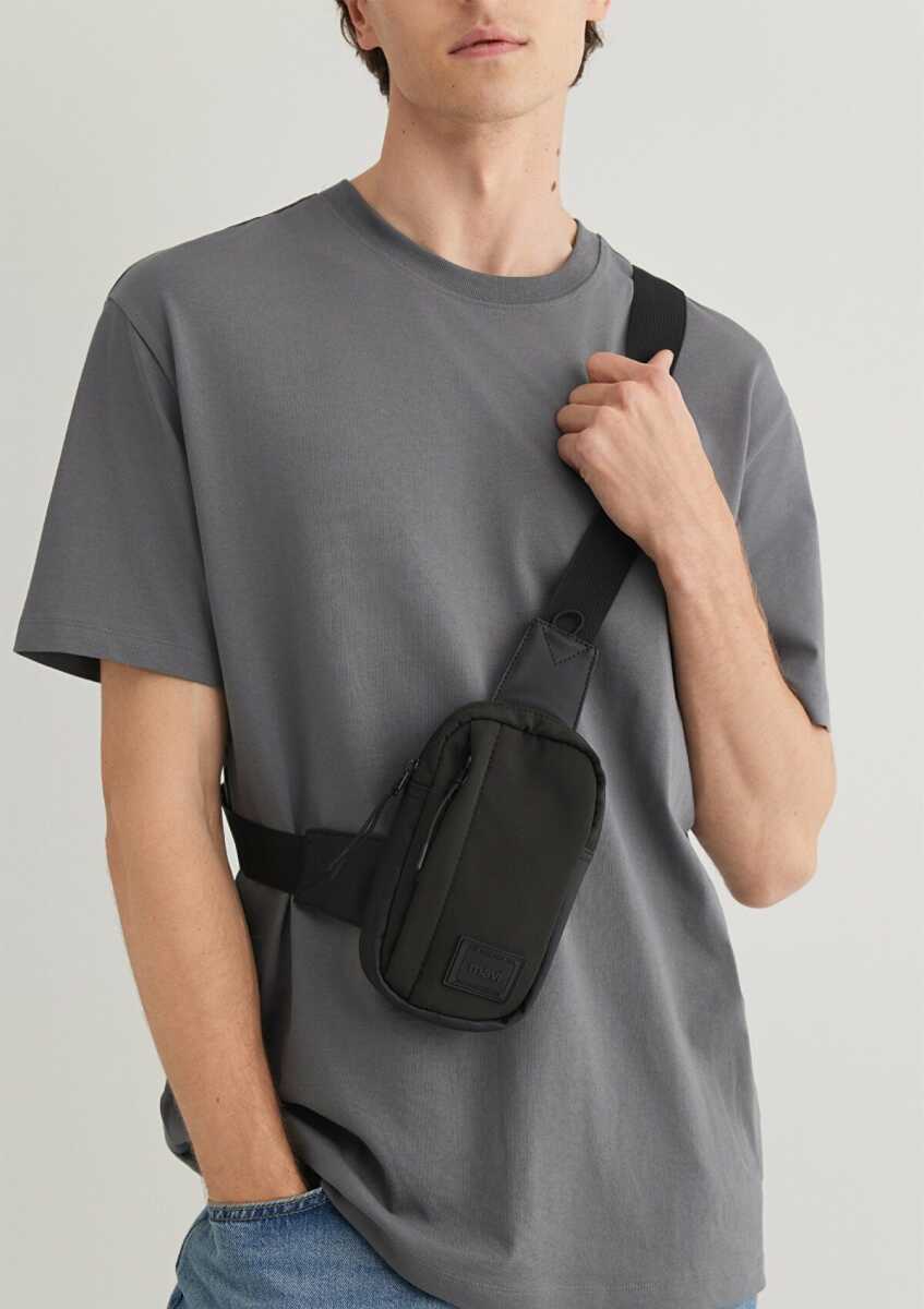 Mavi Siyah Çapraz Erkek Çanta 0911838-900 - Mavi