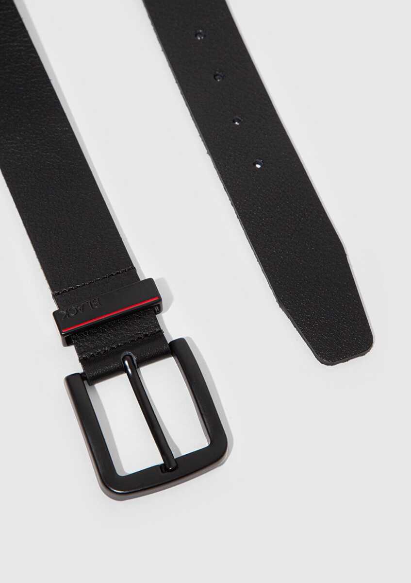 Mavi Siyah Deri Erkek Kemer 0912253-900 - 3