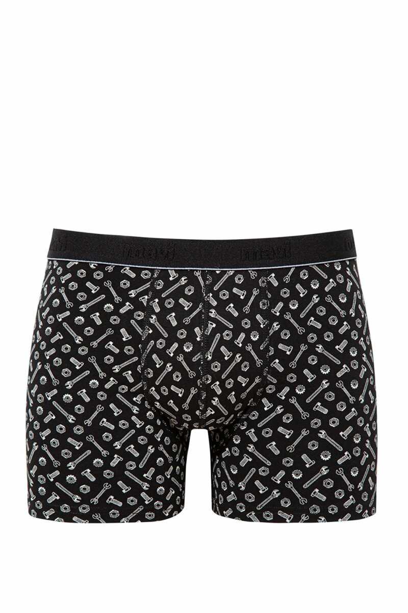 Mavi Siyah Erkek Boxer 0910444-85857 - 1