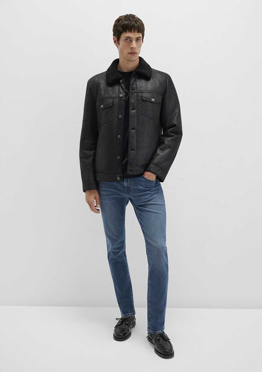 Mavi Siyah Erkek Ceket 0110460-71379 - Mavi (1)