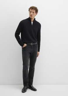 Mavi Siyah Erkek Kazak 0710328-900 