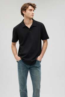 Mavi Siyah Erkek Polo Tişört 0611904-900