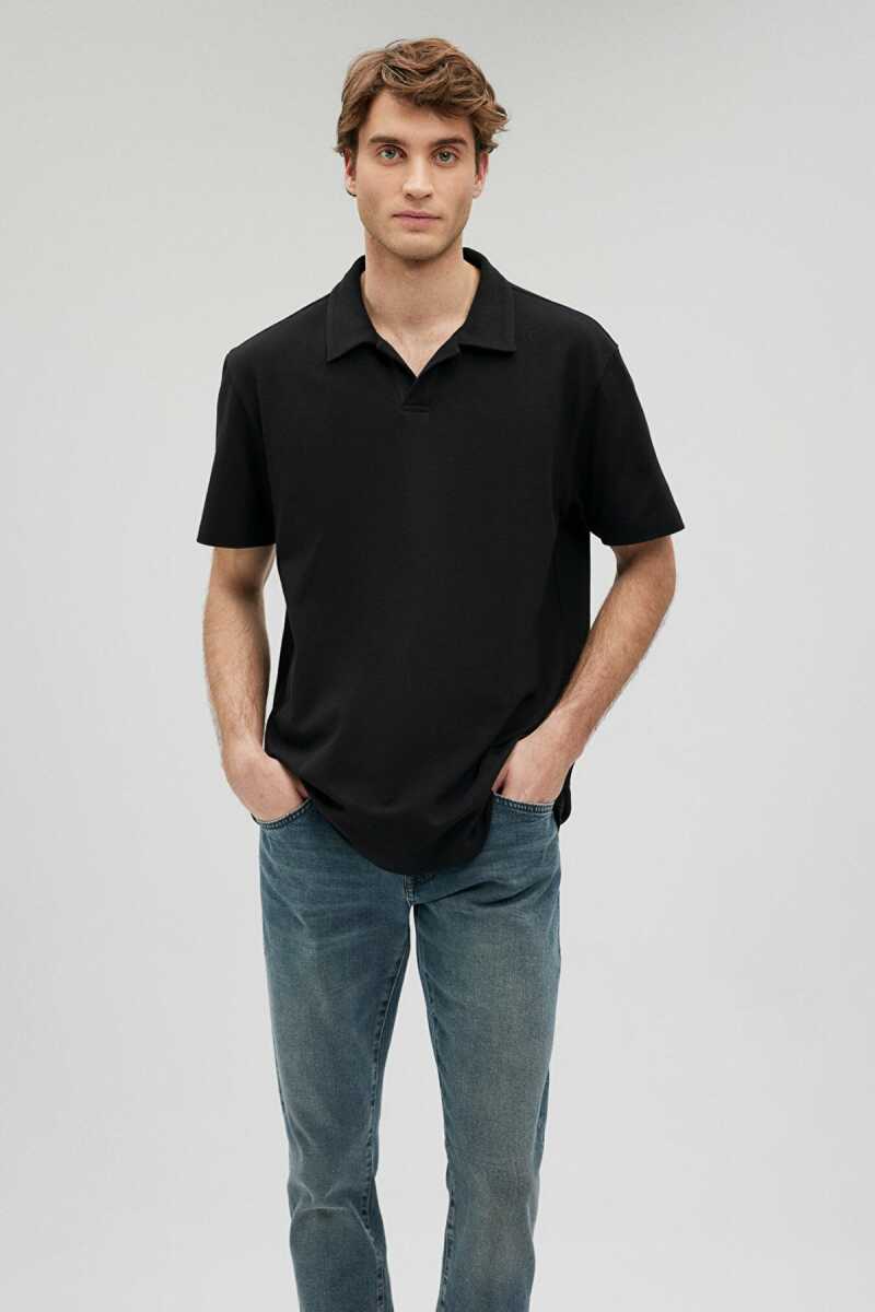 Mavi Siyah Erkek Polo Tişört 0611904-900 - 2