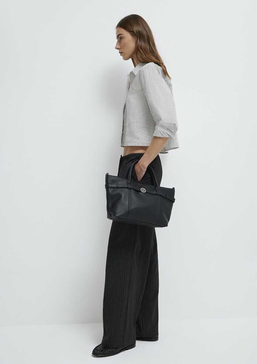 Mavi Siyah Kadın Kol Çantası 1913747-900 - Mavi (1)