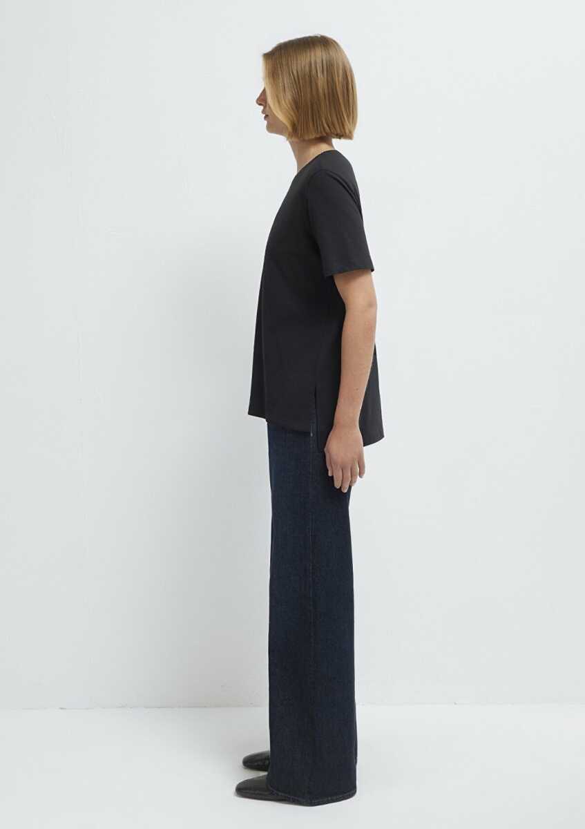 Mavi Siyah Loose Fit Kadın Tişört 1614174-900 - 4