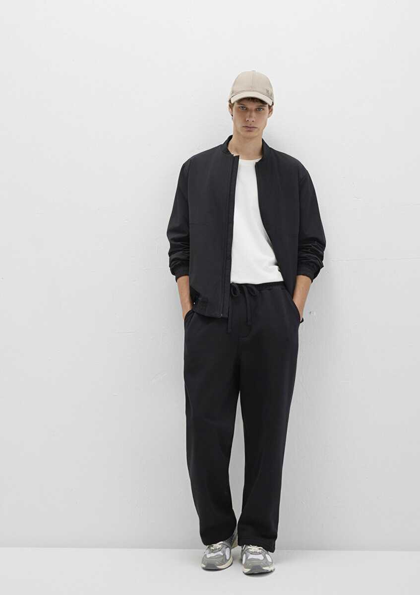 Mavi Siyah Oversize Siyah Erkek Eşofman Altı 0010530-900 - Mavi