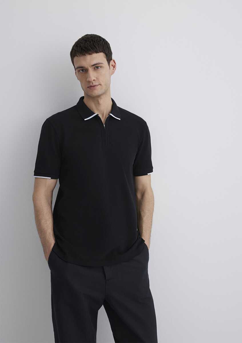 Mavi Siyah Polo Erkek Tişört 0612654-900 - 1