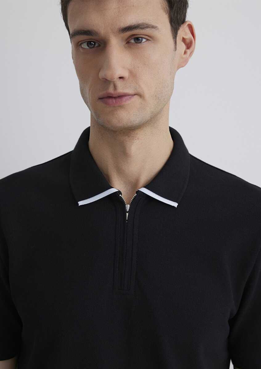 Mavi Siyah Polo Erkek Tişört 0612654-900 - 6