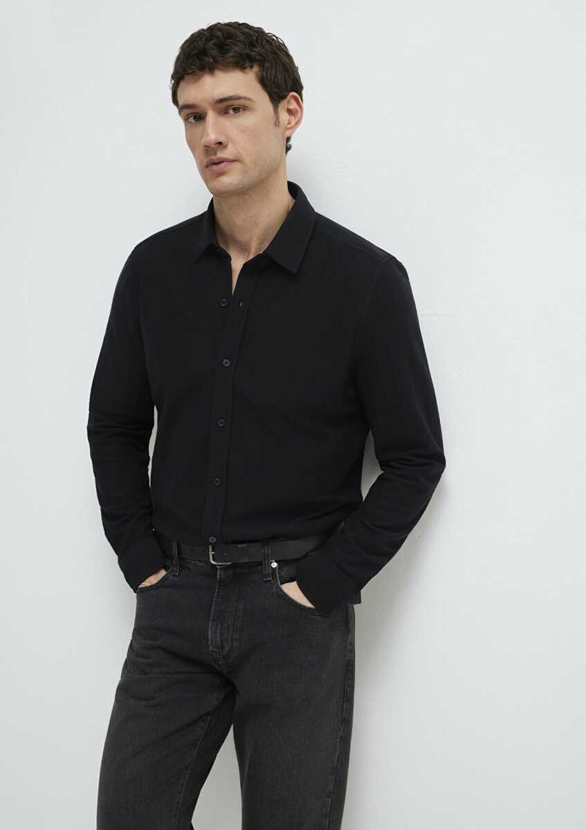 Mavi Siyah Regular Fit Erkek Gömlek 0212062-900 (1)