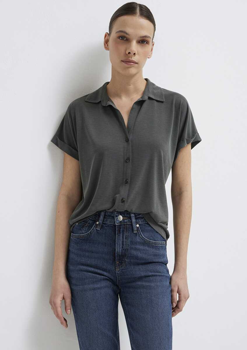 Mavi Soft-Premium Yeşil (TENCEL™) Modal Karışımlı Kadın Gömlek168081-71587 - 1