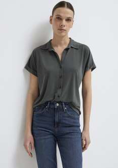 Mavi Soft-Premium Yeşil (TENCEL™) Modal Karışımlı Kadın Gömlek168081-71587