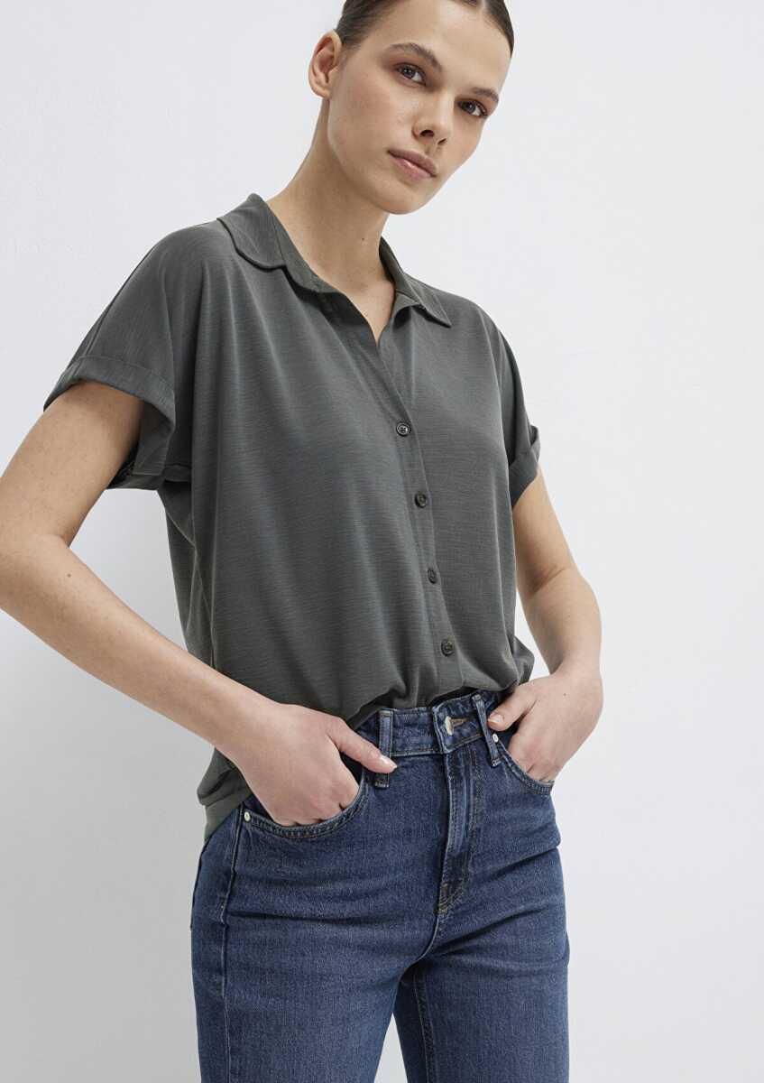 Mavi Soft-Premium Yeşil (TENCEL™) Modal Karışımlı Kadın Gömlek168081-71587 - 2