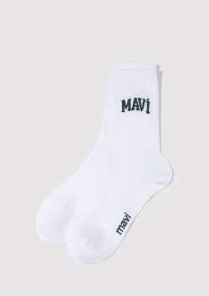 Mavi Soket Beyaz Erkek Çorap 0911160-620