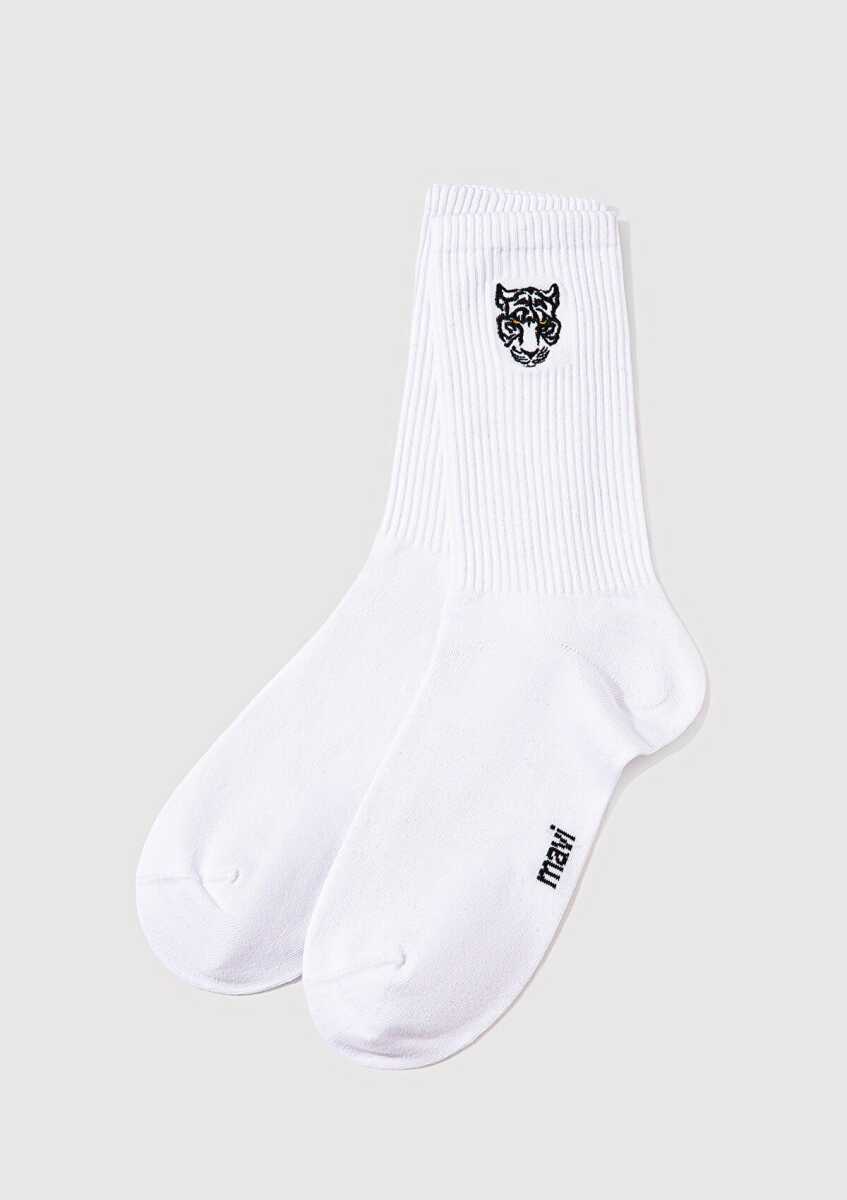 Mavi Soket Beyaz Erkek Çorap 0911744-620