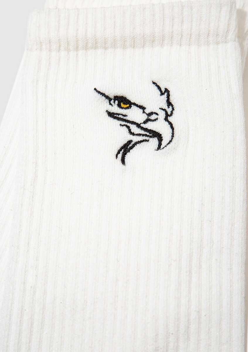 Mavi Soket Beyaz Erkek Çorap 0912186-620 - Mavi (1)