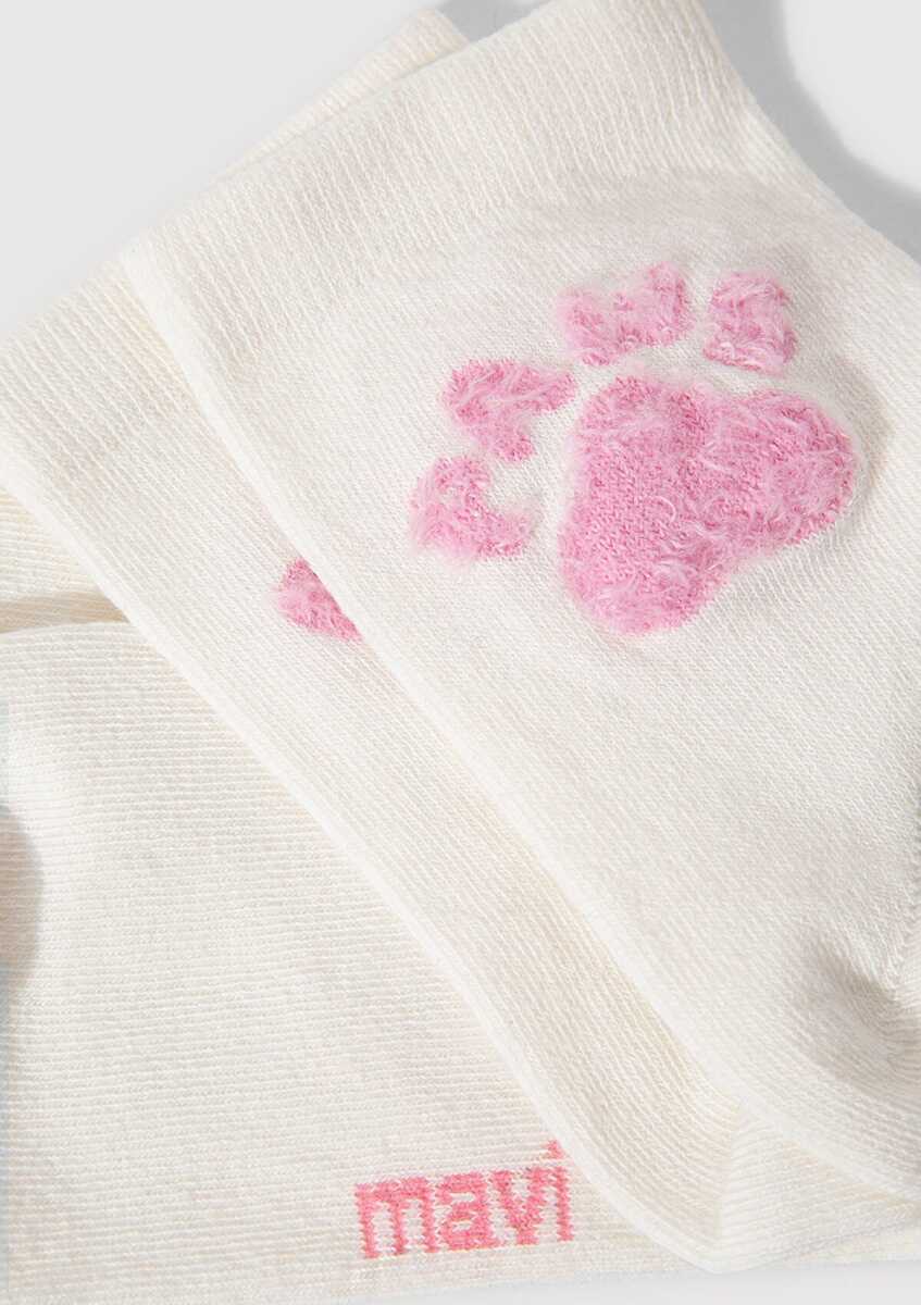 Mavi Soket Beyaz Kadın Çorap 1912727-620 (1)