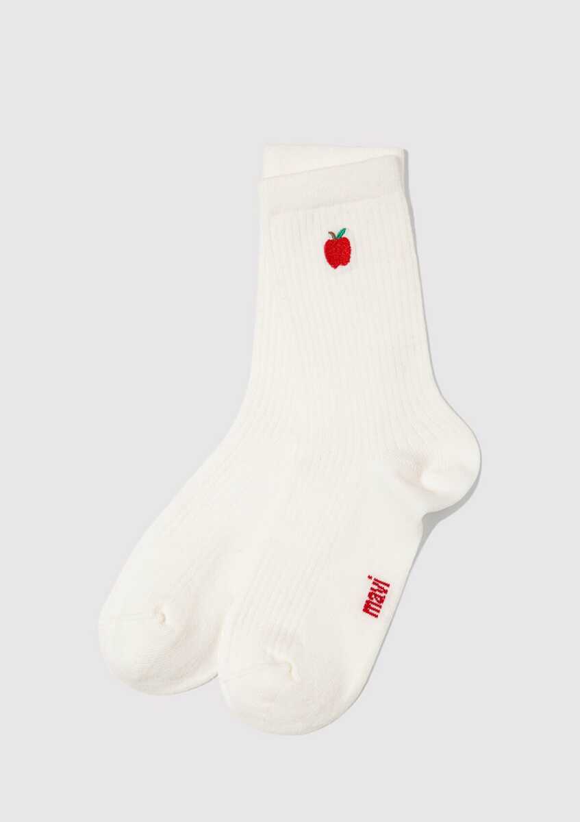 Mavi Soket Beyaz Kadın Çorap 1913809-20454