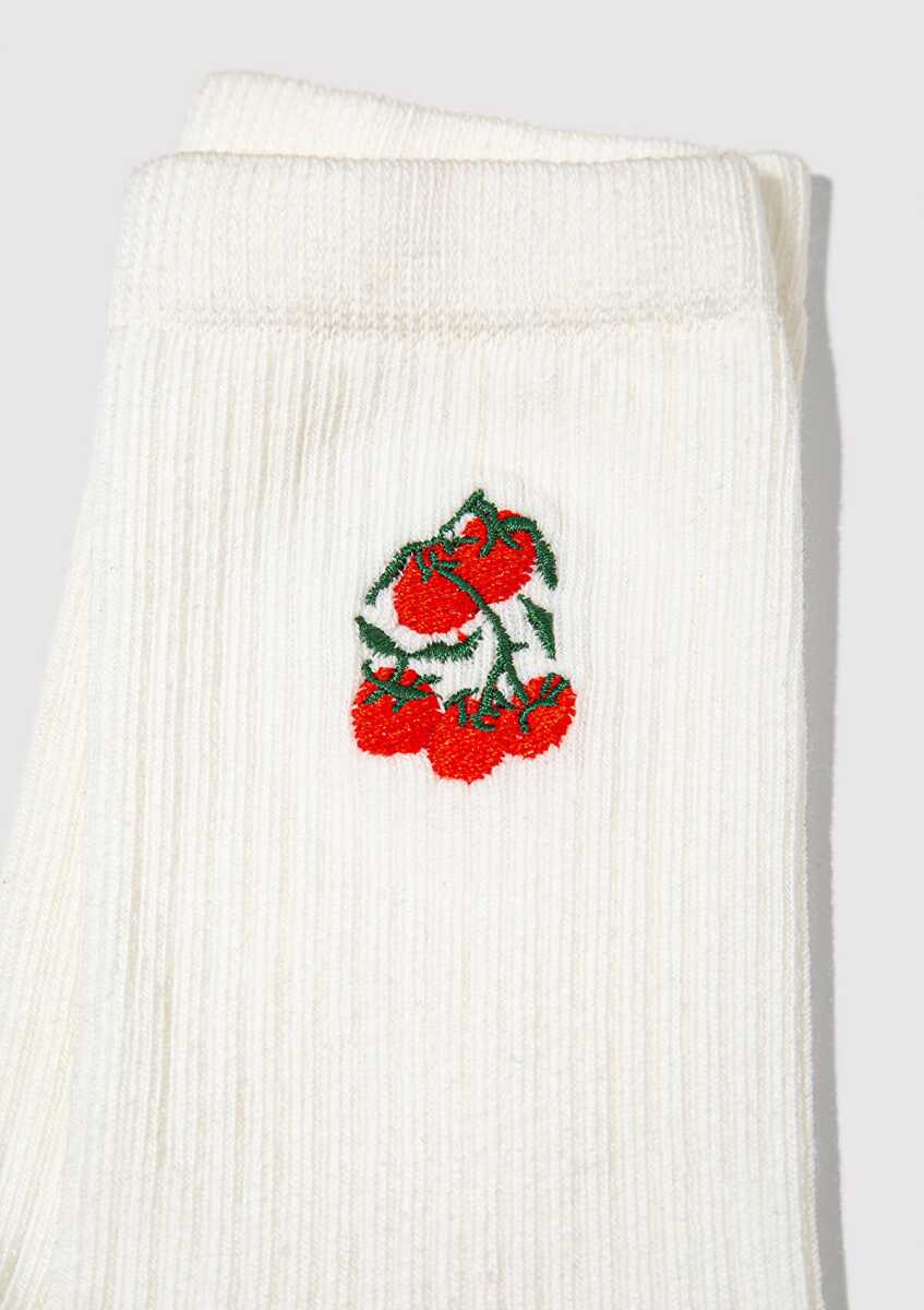 Mavi Soket Beyaz Kadın Çorap 1913909-620 (1)