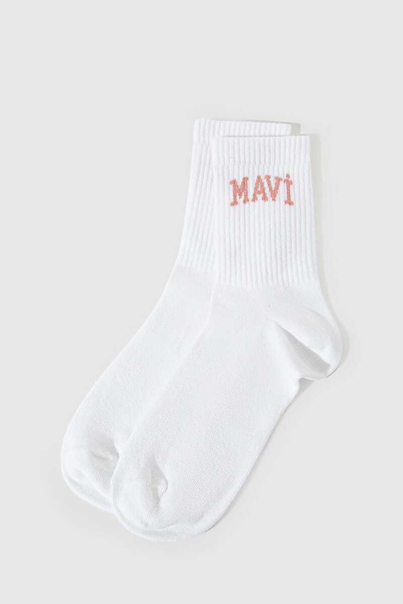 Mavi Soket Kadın Beyaz Çorap 1912726-620 - Mavi