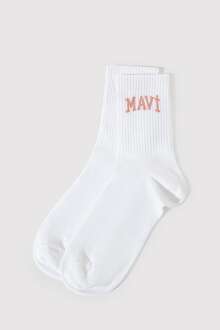 Mavi Soket Kadın Beyaz Çorap 1912726-620 