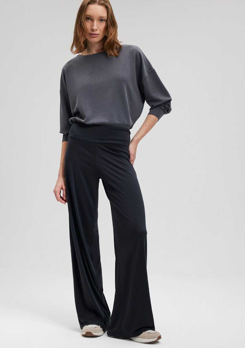 Mavi Sporty Lux Siyah (TENCEL™) Modal Karışımlı Kadın Eşofman Altı 1010795-900