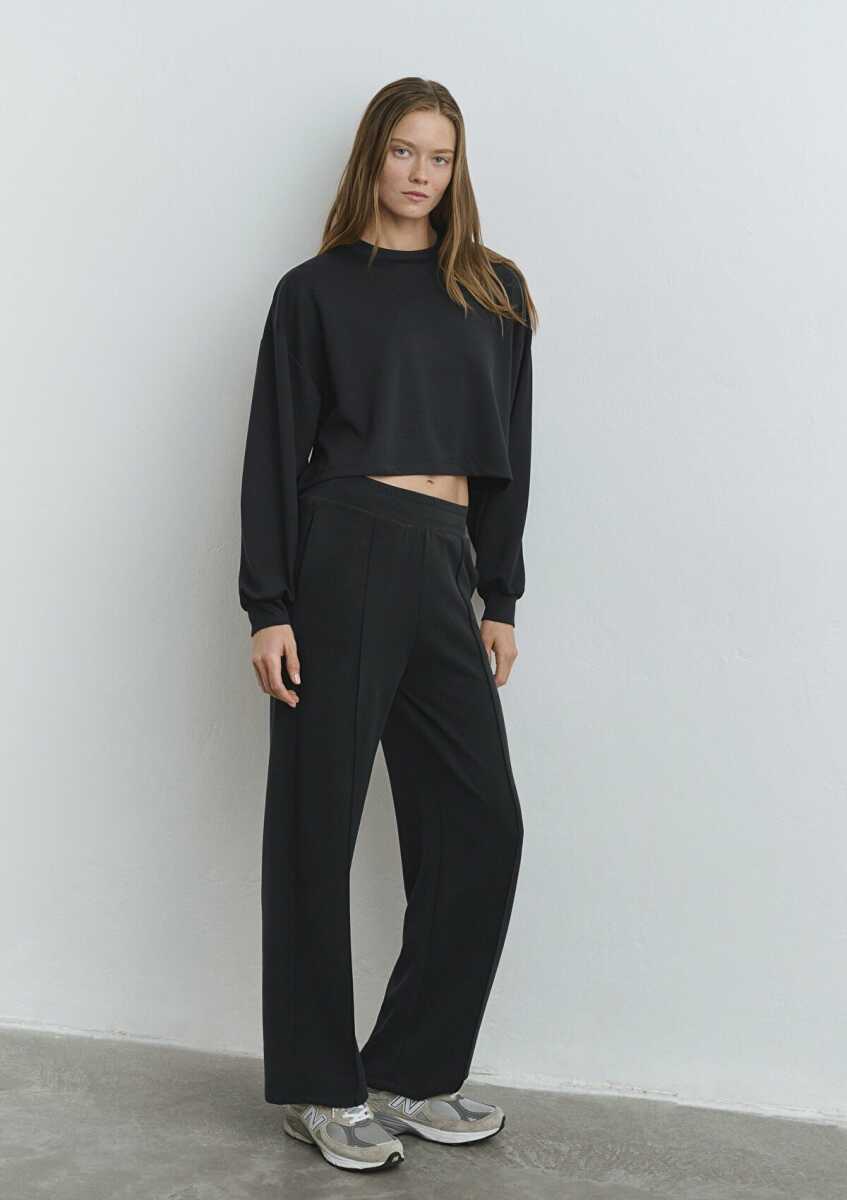 Mavi Sporty Lux Siyah Tencel Tm Modal Kadın Eşofman Altı 1010634-900