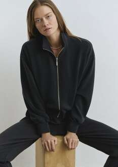 Mavi Sporty Lux Siyah Tencel Tm Modal Loose Fit Kadın Sweat 1S10059-900