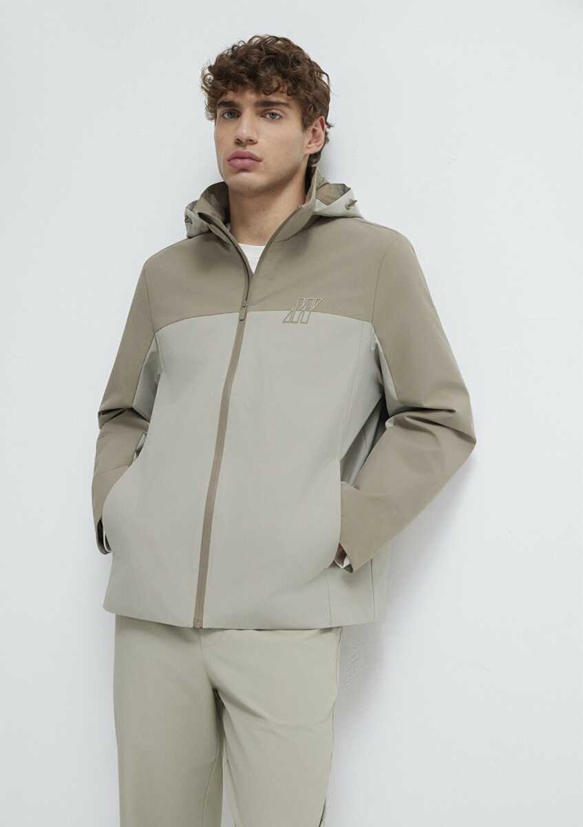 Mavi Su İtici Kapüşonlu Hak Loose Fiti Erkek Ceket 0110792-70154 - Mavi (1)