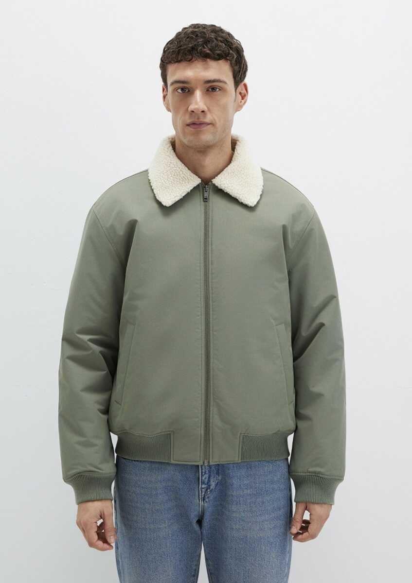 Mavi Suni Kürk Detaylı Loose Fit Haki Erkek Ceket 0110665-80692 - 3