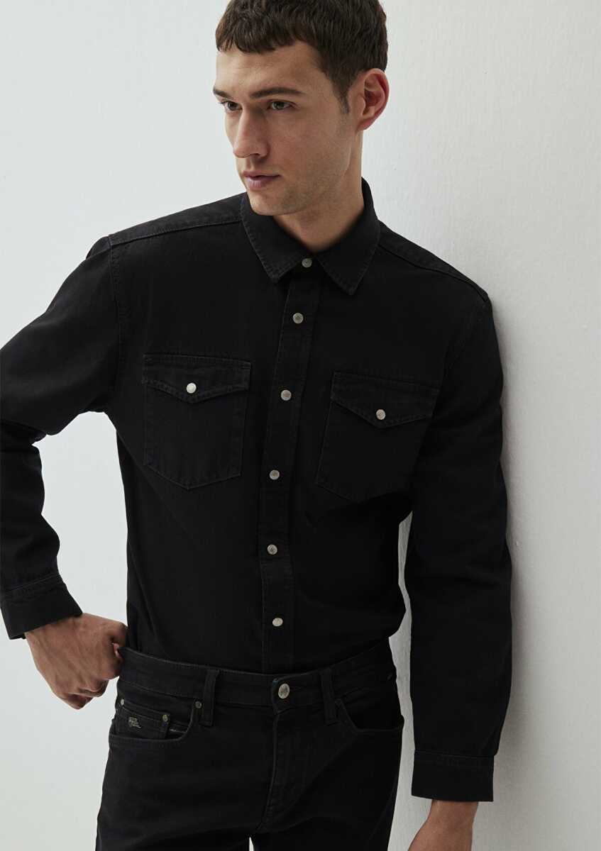 Mavi Ted Deep Smoke Denim Erkek Jean Gömlek 0210909-87934 - 4
