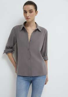 Mavi Tencel TM Liyosel Karışımlı Antrasit Regular Fit Erkek Gömlek1211374-90721 