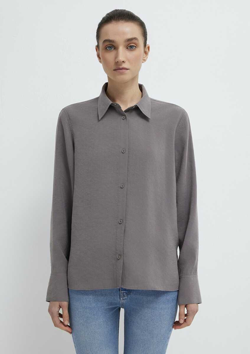 Mavi Tencel TM Liyosel Karışımlı Antrasit Regular Fit Erkek Gömlek1211374-90721 - 3