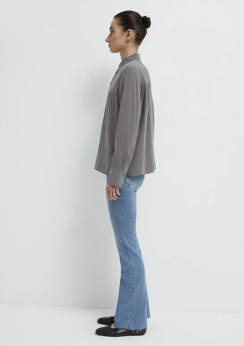 Mavi Tencel TM Liyosel Karışımlı Antrasit Regular Fit Erkek Gömlek1211374-90721 - 4