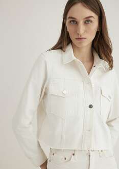 Mavi Thalıa White Premium Kadın Jean Ceket 1110289-8916 