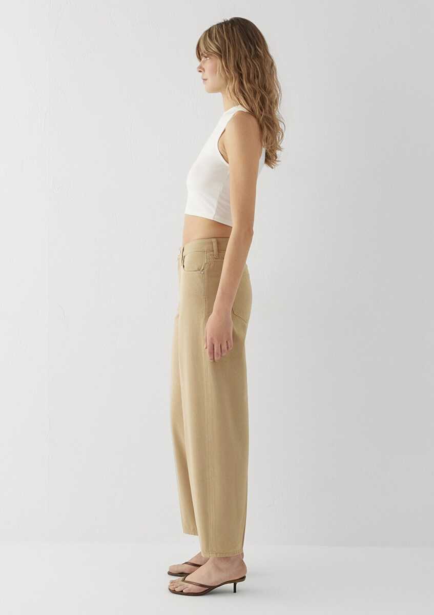 Mavi Tiya Mavi Edition Camel Baggy Fit Kadın Jean Pantolon 1018900-A4201 - 5