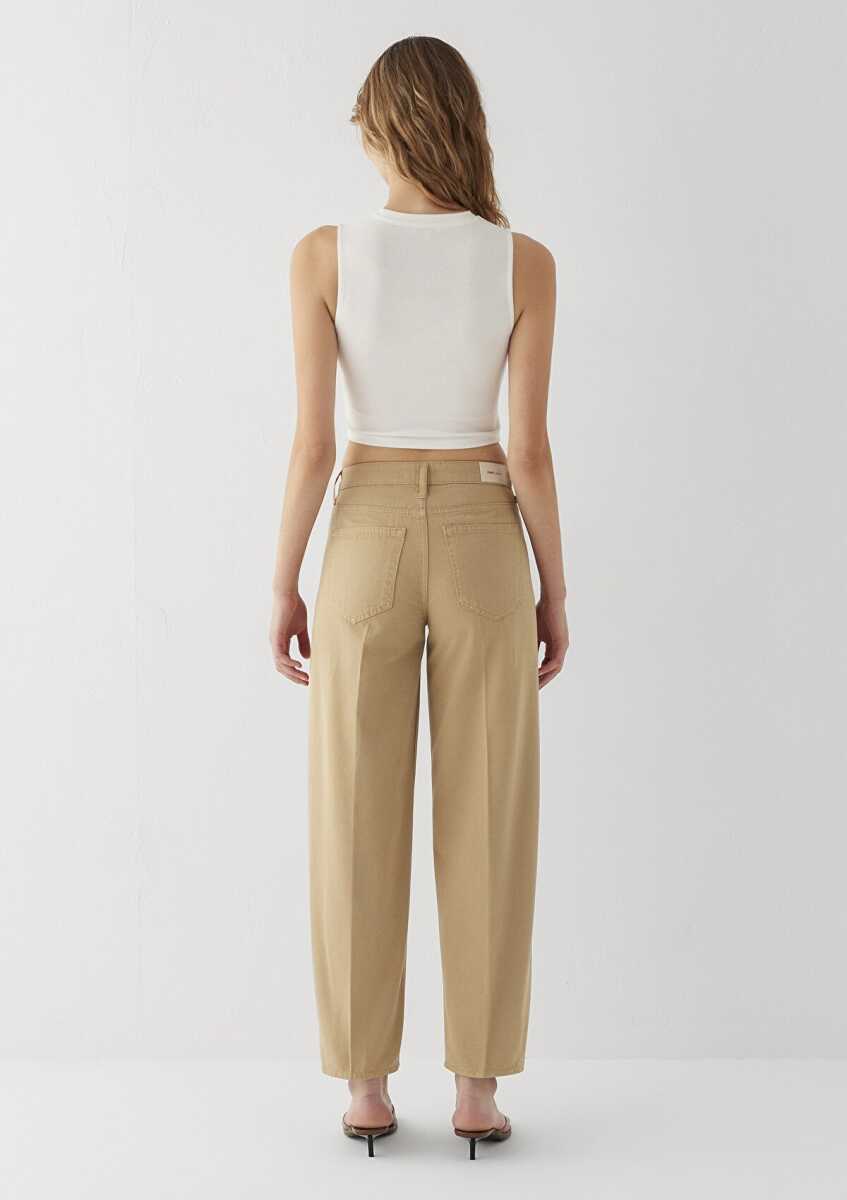Mavi Tiya Mavi Edition Camel Baggy Fit Kadın Jean Pantolon 1018900-A4201 - 6