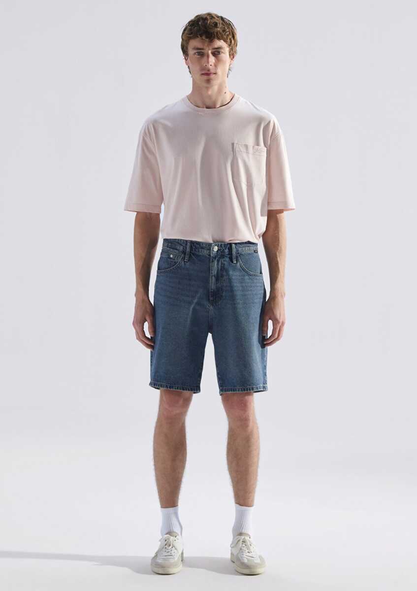 Mavi Toronto Street Indigo Mavisi Baggy Fit Erkek Jean Şort 0421040-89805 - 3