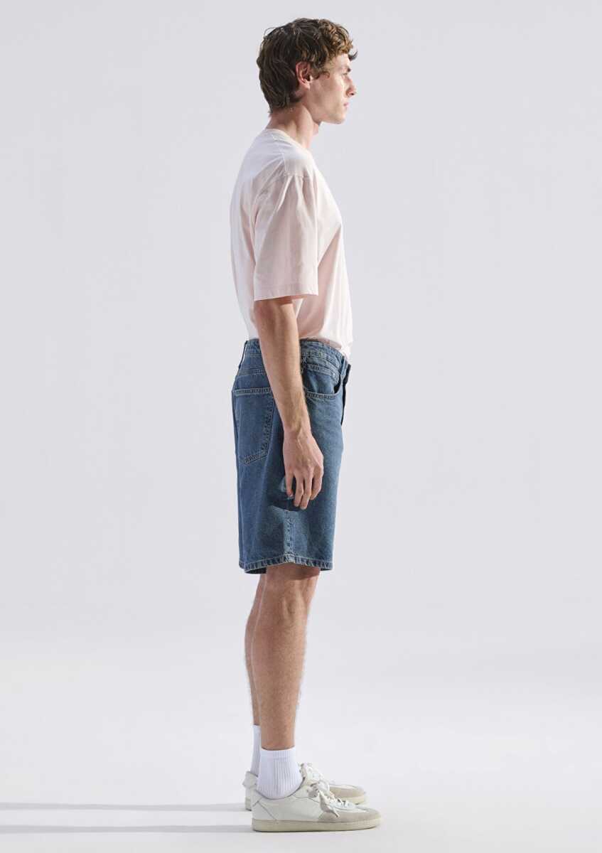 Mavi Toronto Street Indigo Mavisi Baggy Fit Erkek Jean Şort 0421040-89805 - 5