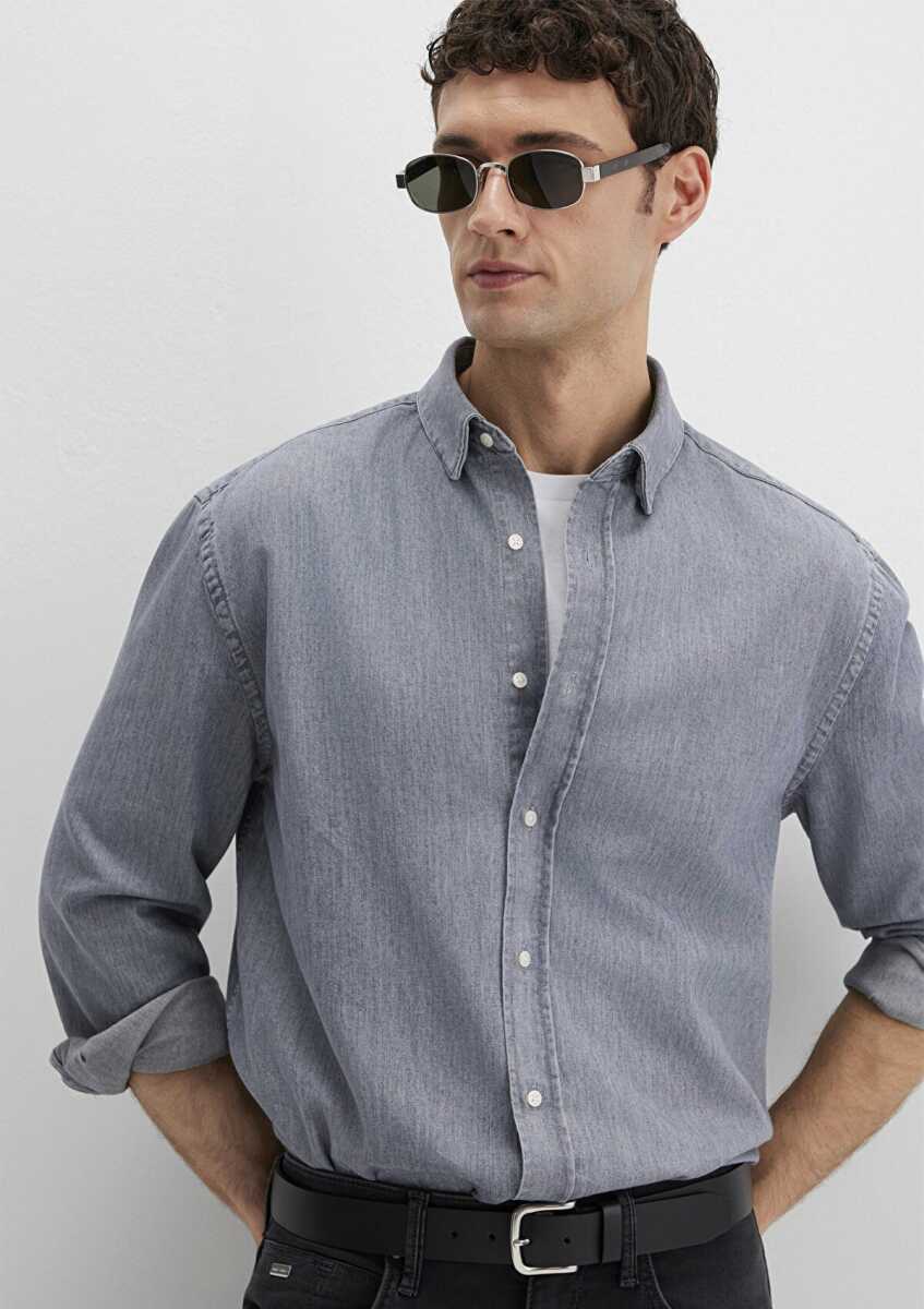 Mavi Uzun Kol Erkek Gömlek 0211765-89892 - Mavi