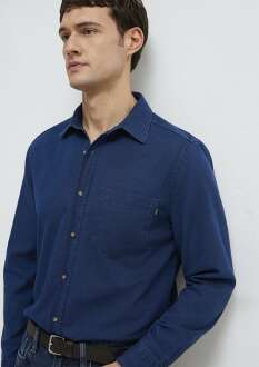 Mavi Uzun Kol Erkek Gömlek 0211854-18790 