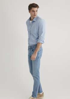 Mavi Uzun Kol Gölge Mavi Erkek Gömlek 0210294-70730 