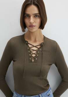 Mavi Uzun Kollu Haki Kadın Sweat 1613839-87538 